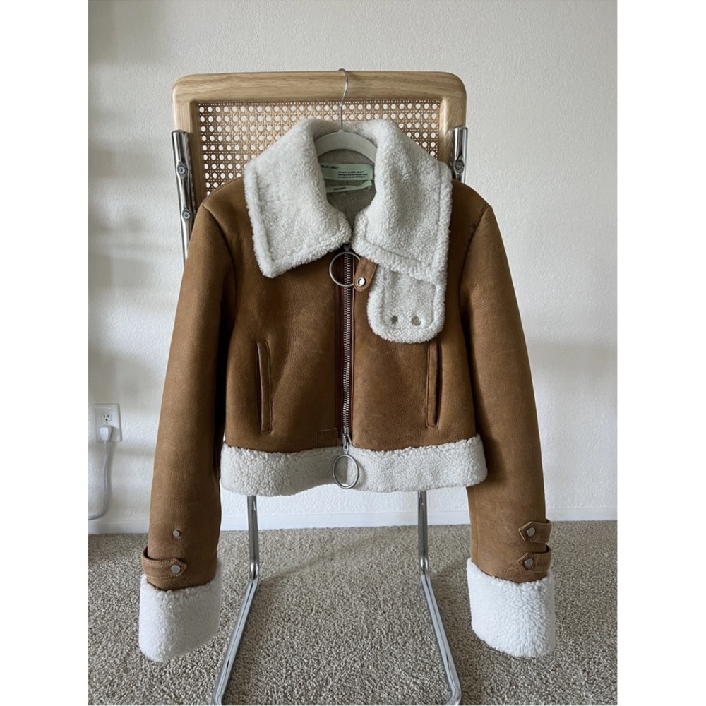 Off-White Shearling Jacket - image 2
